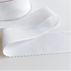 Bordo Aida Bianco 55 Quadretti - Altezza 5 cm Bordo Aida Bianco 55 Quadretti - Altezza 5 cm