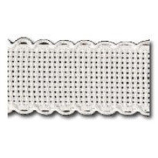 Bordo Aida Bianco 55 Quadretti - Altezza 8.50 cm