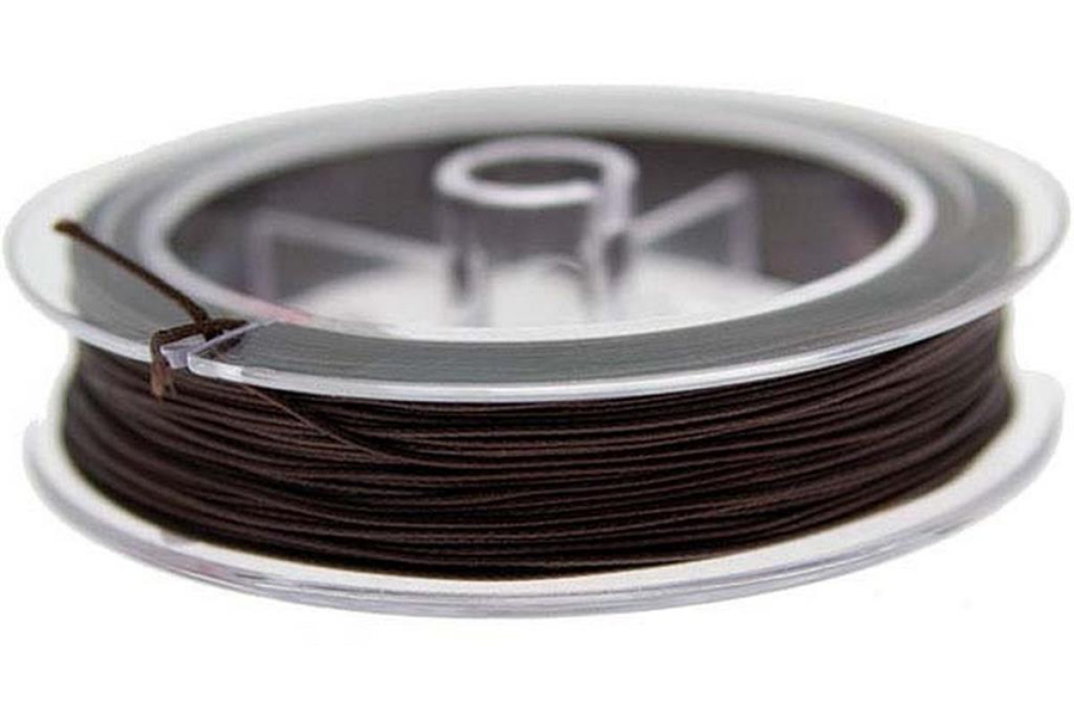 Waxed Cotton Thread for Jewellery 0,5 mm - Brown Waxed Cotton Thread for Jewellery 0,5 mm - Brown