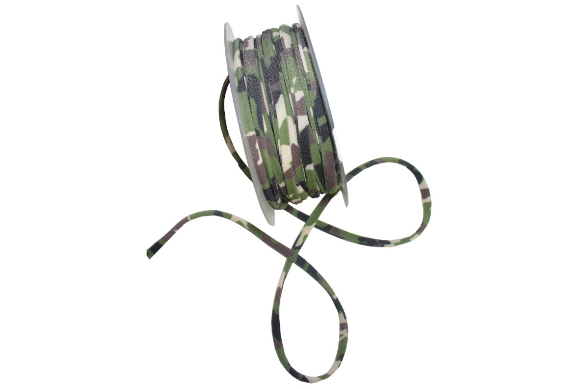 Nastro Elastico Tubolare - Fantasia Militare Nastro Elastico Tubolare - Fantasia Militare