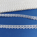Art. 197 - White Machine Lace Border - Width 8 mm Art. 197 - White Machine Lace Border - Width 8 mm