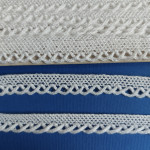 Art. 430010 - White Machine Lace Border - Width 1,3 cm Art. 430010 - White Machine Lace Border - Width 1,3 cm