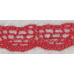 Encaje de Bolillos de Color Rojo - Ancho 1 cm Encaje de Bolillos de Color Rojo - Ancho 1 cm