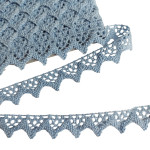 Light Blue Bobbin Lace Border - Width 2 cm Light Blue Bobbin Lace Border - Width 2 cm