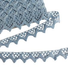 Light Blue Bobbin Lace Border - Width 2 cm Light Blue Bobbin Lace Border - Width 2 cm