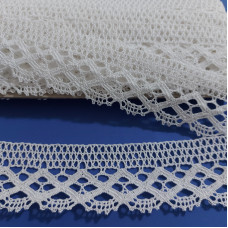 Art. 118 - Merletto a Fuselli Bianco - Altezza 3,00 cm Art. 118 - Merletto a Fuselli Bianco - Altezza 3,00 cm