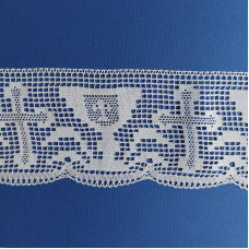 Art. 700 - Religious Bobbin Lace Border - Width 11 cm