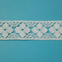 Pizzo Macramé Bianco - Intermezzo Altezza 3 cm Pizzo Macramé Bianco - Intermezzo Altezza 3 cm