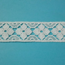 Macrame Lace Band - White Color - Width 3 cm Macrame Lace Band - White Color - Width 3 cm
