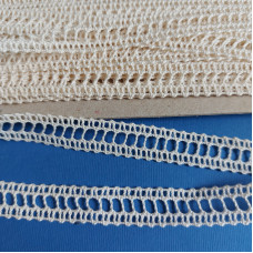Art. 1450 - Ecru Bobbin Lace Partition - Width 1,2 cm Art. 1450 - Ecru Bobbin Lace Partition - Width 1,2 cm
