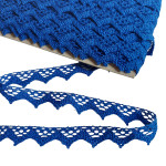 Blue Bobbin Lace Border - Width 15 mm Blue Bobbin Lace Border - Width 15 mm