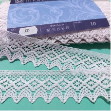 Art. 485 - Merletto a Fuselli Bianco - Altezza 4,00 cm Art. 485 - Merletto a Fuselli Bianco - Altezza 4,00 cm