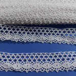 Art. 153 - White Bobbin Lace Border - Width 3,00 cm Art. 153 - White Bobbin Lace Border - Width 3,00 cm