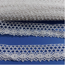 Art.153 - Merletto a Fuselli Bianco - Altezza 3,00 cm Art.153 - Merletto a Fuselli Bianco - Altezza 3,00 cm
