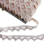 Pink Bobbin Lace Border - Width 15 mm Pink Bobbin Lace Border - Width 15 mm