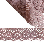 Old Pink Bobbin Lace Border - Width 4 cm Old Pink Bobbin Lace Border - Width 4 cm