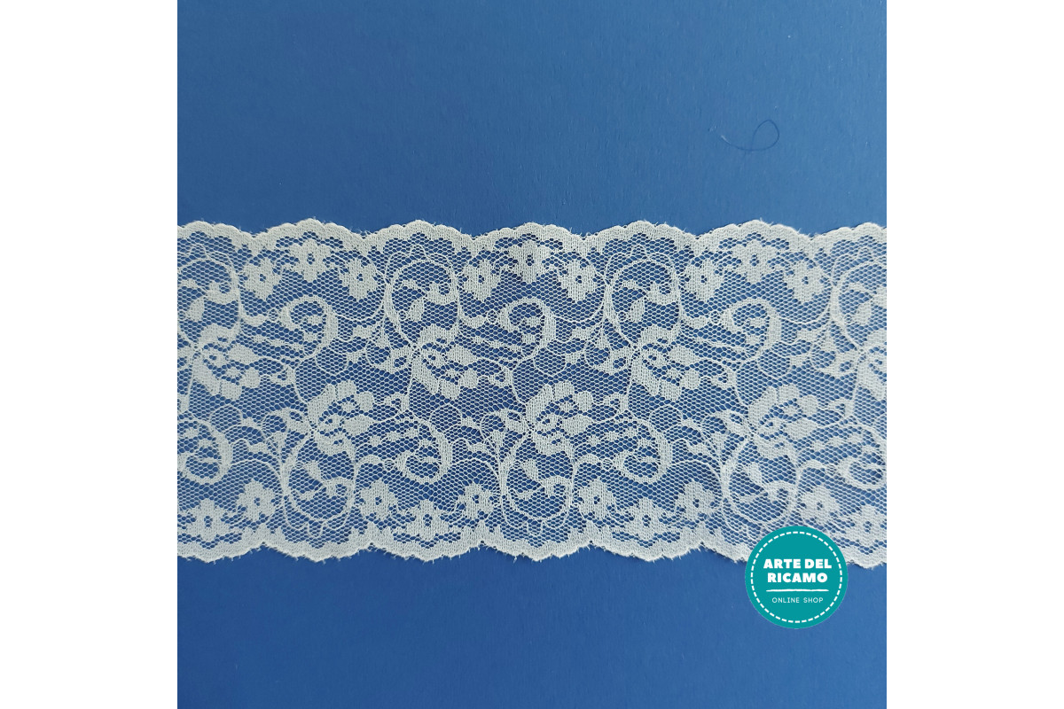 Encaje Valencienne Color Blanco - Ancho 9,00 cm Encaje Valencienne Color Blanco - Ancho 9,00 cm