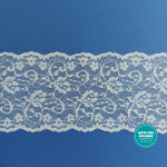 Pizzo Valencienne Bianco - Altezza 9,00 cm Pizzo Valencienne Bianco - Altezza 9,00 cm