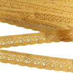 Art. 1247 - Encaje de Bolillos de Algodón - Color Amarillo - Ancho 2,5 cm