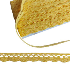 Art. 1498 - Pizzo a Tombolo in Cotone - Colore Giallo - Altezza 1,5 cm Art. 1498 - Pizzo a Tombolo in Cotone - Colore Giallo - Altezza 1,5 cm
