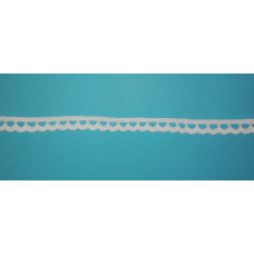 Art. 326F - Cenefa de Bolillos - Blanco - Ancho 0,5 cm Art. 326F - Cenefa de Bolillos - Blanco - Ancho 0,5 cm