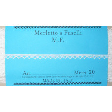 Art. 145 - Cenefa de Bolillos - Blanco - Ancho 0,8 cm
