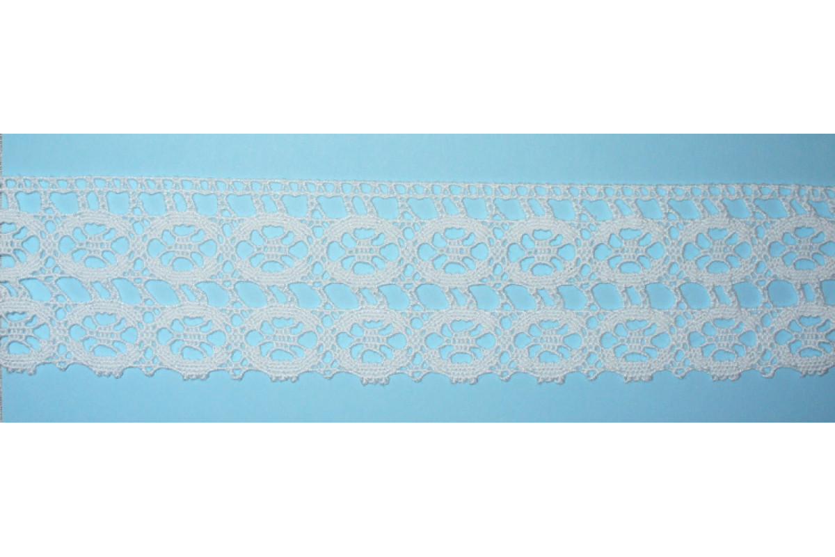 Art. 303 - Merletto a Fuselli Bianco - Altezza 5 cm Art. 303 - Merletto a Fuselli Bianco - Altezza 5 cm