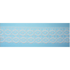 Art. 303 - White Bobbin Lace Border - 5 cm Width Art. 303 - White Bobbin Lace Border - 5 cm Width