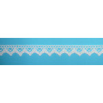 White Bobbin Lace Border - Width 2 cm White Bobbin Lace Border - Width 2 cm