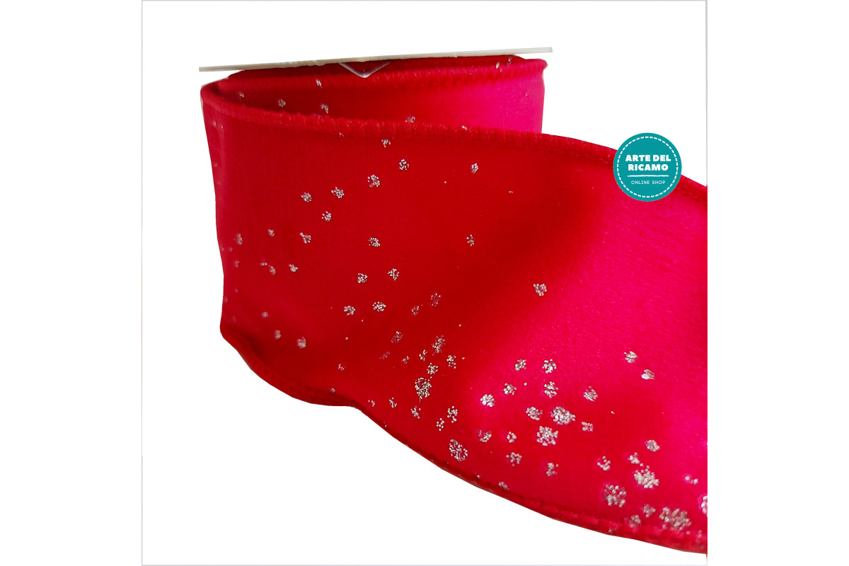 Stafil Cinta de Terciopelo con Glitter - Color Rojo Stafil Cinta de Terciopelo con Glitter - Color Rojo
