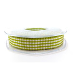 Vichy Ribbon - Width 15 mm - Color Green Vichy Ribbon - Width 15 mm - Color Green