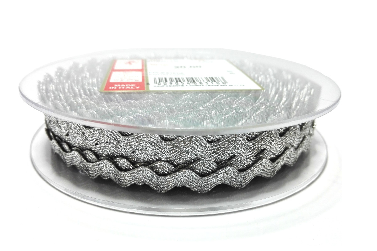 Borde Ric Rac - Plata