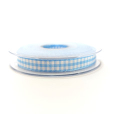 Cinta Cuadros Grandes Vichy - Ancho 10 mm - Color Azul Claro Cinta Cuadros Grandes Vichy - Ancho 10 mm - Color Azul Claro