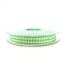 Cinta Cuadros Grandes Vichy - Ancho 10 mm - Color Verde Manzana Cinta Cuadros Grandes Vichy - Ancho 10 mm - Color Verde Manzana