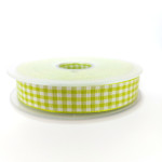 Vichy Ribbon - Width 15 mm - Color Green Apple Vichy Ribbon - Width 15 mm - Color Green Apple