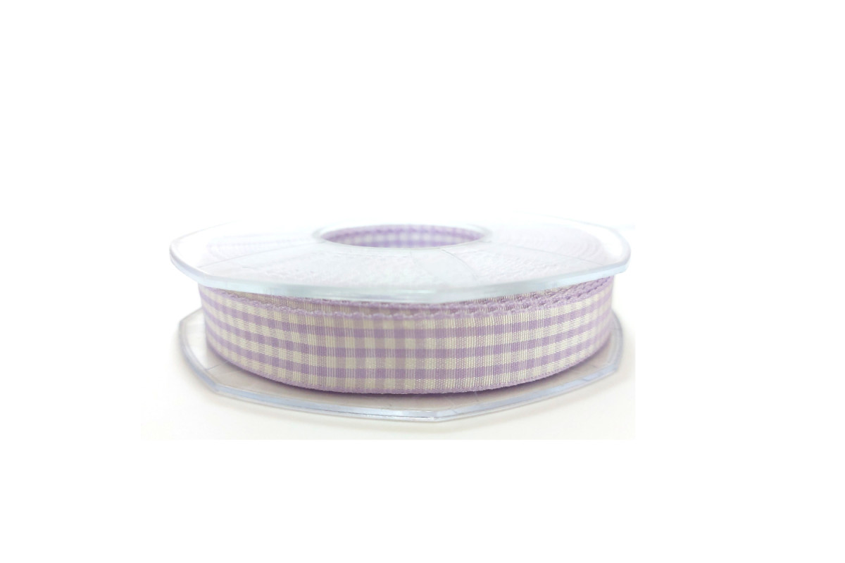 Nastro a Quadretti - Altezza 15 mm - Colore Viola