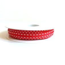 Red Stitchband Ribbon - Size 15 mm Red Stitchband Ribbon - Size 15 mm