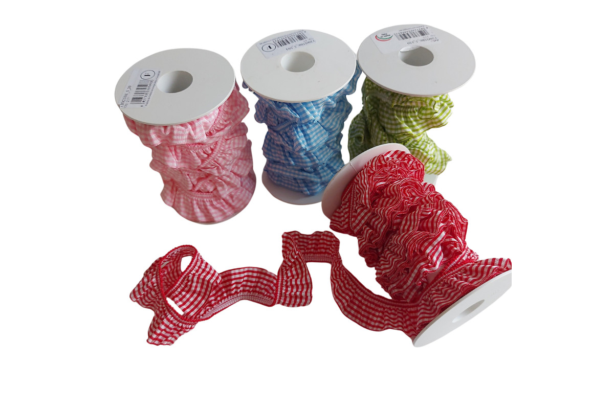 Vichy Elastic Ribbon - 25 mm Width Vichy Elastic Ribbon - 25 mm Width