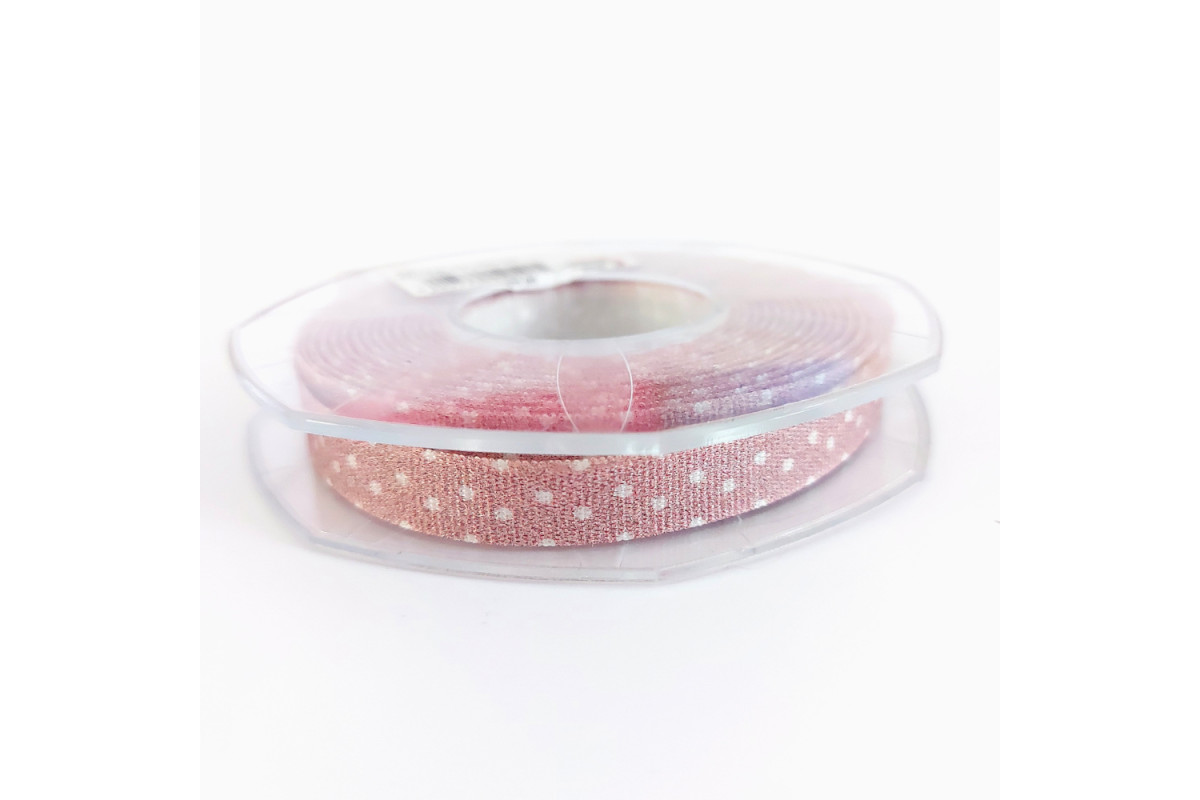 Pois Gift Ribbon - Old Pink 10 mm