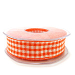 Nastro a Quadretti - Altezza 25 mm - Colore Arancione