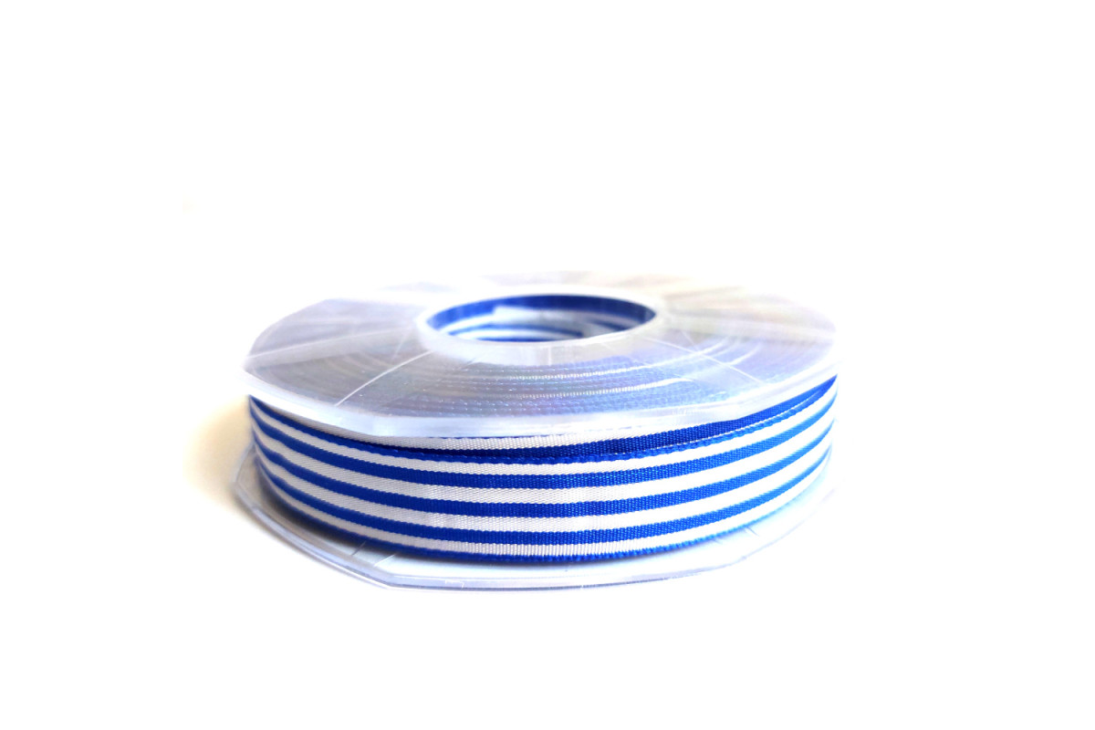 Nastro a Righe Blu Mare da 10 mm
