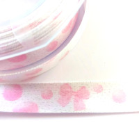 Nastro Raso con Fiocchi e Bolle Rosa Nastro Raso con Fiocchi e Bolle Rosa