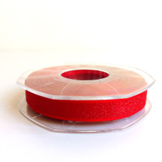 Nastro Organza Lurex Rosso - 15 mm Nastro Organza Lurex Rosso - 15 mm
