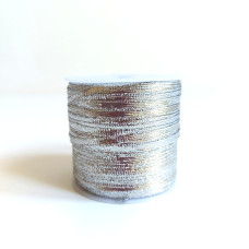 Fettuccina Lurex Argento da 4 mm