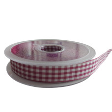 Nastro a Quadretti - Altezza 15 mm - Colore Porpora Nastro a Quadretti - Altezza 15 mm - Colore Porpora