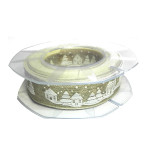 Nastro Decorativo - Tela di Lino con Paesaggio Natalizio Nastro Decorativo - Tela di Lino con Paesaggio Natalizio