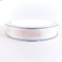 Nastro di Raso Nascita  Rosa - 15 mm