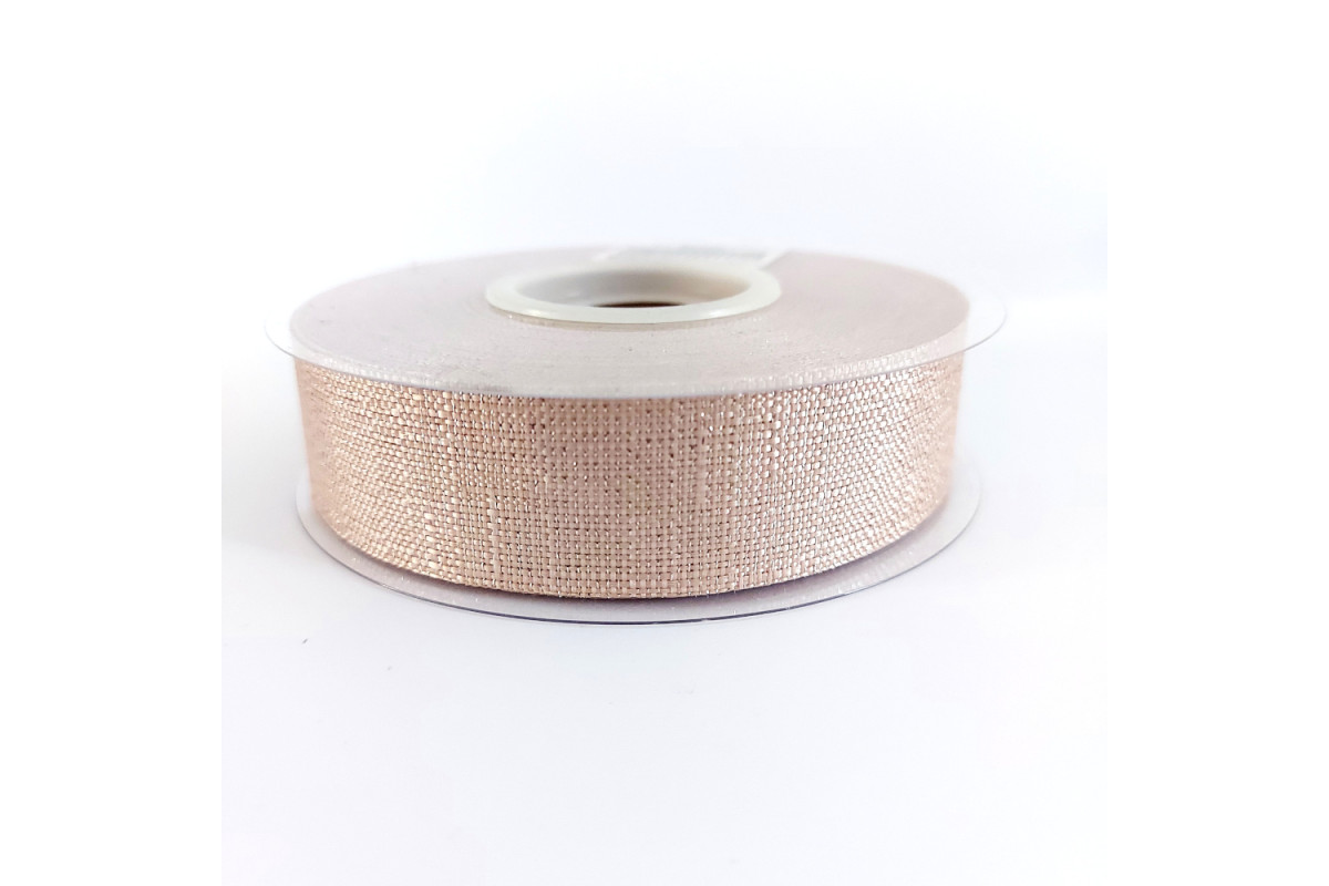 Nastro in Cotone Perlato - Rosa Antico 25 mm Nastro in Cotone Perlato - Rosa Antico 25 mm