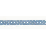 Cinta de Raso a Pois - Celeste 10 mm Cinta de Raso a Pois - Celeste 10 mm