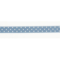Nastro di Raso a Pois - Celeste 10 mm